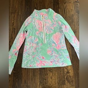 Lilly Pulitzer quarter zip sweatshirt